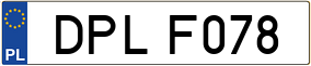 Trailer License Plate